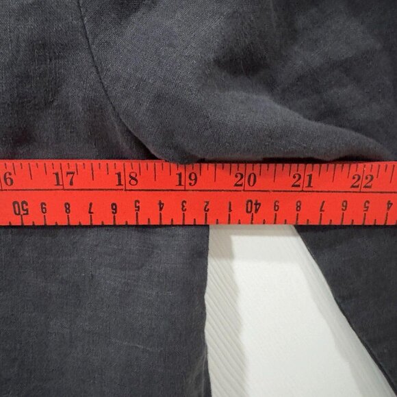 MICHAEL STARS BLACK WATER RESISTENT WOVEN LINEN TRENCH ZIP COAT SIZE S $278 - Picture 7 of 9